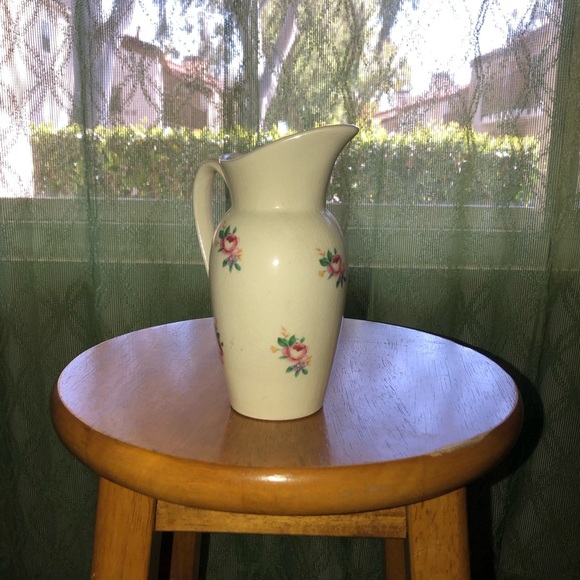 Vintage Royal Copley Mid Century Flower Pitcher Vase - Picture 3 of 4